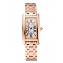 Cartier Tank Americaine White Dial Rose Gold Case And Bracelet 1453780