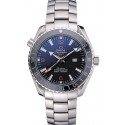 Copy High Quality Omega Seamaster Planet Ocean GMT Black Dial Stainless Steel Band 622392
