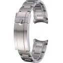 Copy Rolex Brushed Stainless Steel Link Bracelet 622494