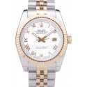Fake High Quality Rolex Datejust White Dial Ribbed Bezel 7451
