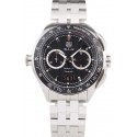 Imitation Top Tag Heuer Swiss SLR Tachymeter Bezel Stainless Steel Black Dial