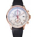 New IWC Portugieser Yacht Club White Dial Rose Gold Case Black Rubber Strap