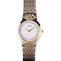 Piaget Traditional Gold Case Double Studded Minute Markers White Dial