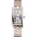 Replica Cartier Tank Americaine 21mm White Dial Stainless Steel Case Two Tone Bracelet