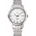 Replica Omega De Ville White Dial Silver Numerals Stainless Steel Case And Bracelet 1453793