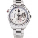 Tag Heuer Swiss Carrera Tachymeter Bezel Stainless Steel White Dial