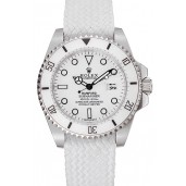 Best Quality Rolex Submariner Bamford White Dial White Fabric Bracelet 1453867