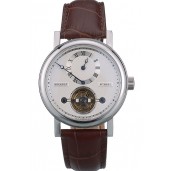Breguet Classique Complications Stainless Steel Case Brown Leather Strap 80159