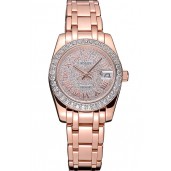 First-class Quality Rolex Datejust Diamond Dial And Bezel Pink Gold Case And Bracelet 622836