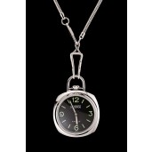 Replica Swiss Panerai Luminor Pocket Watch Black Dial Stainless Steel Case And Chain 1453743