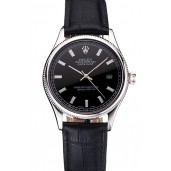 Replica Swiss Rolex Datejust Black Dial Stainless Steel Case And Bracelet