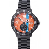 Tag Heuer Formula One Special Gulf Edition Orange And Blue Dial Ion Plated Steinless Steel Bracelet 622291