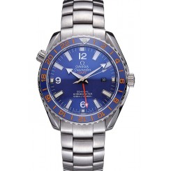 Copy Omega Seamaster Blue Dial Stainless Steel Bracelet 622038