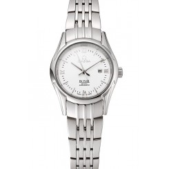 Omega De Ville Ladies White Dial Silver Numerals Stainless Steel Case And Bracelet 1453794