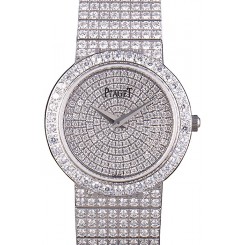 Piaget Swiss Limelight Diamonds Encrusted Stainless Steel Watch 80297 Watch