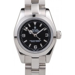 Top Rolex Explorer Polished Stainless Steel Black Dial 98089