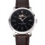 2016 Swiss Baume & Mercier Classima 8688 Black Dial Stainless Steel Case Brown Leather Strap