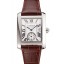 AAAAA Imitation Swiss Cartier Tank MC White Dial Stainless Steel Case Brown Leather Strap