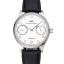 Best Quality Swiss IWC Portuguese White Dial Silver Numerals Silver Case Black Leather Bracelet 1453912