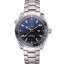 Copy High Quality Omega Seamaster Planet Ocean GMT Black Dial Stainless Steel Band 622392