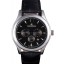 Copy Jaeger Lecoultre Master Chronograph Silver Bezel Black Leather Band 621620