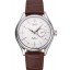 Copy Rolex Cellini White Dial Stainless Steel Case Brown Leather Bracelet 622723