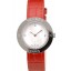 Hermes Classic MOP Dial Red Leather Strap