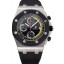 Hot Swiss Audemars Piguet Royal Oak Offshore Black And Yellow Dial Stainless Steel Case Black Rubber Strap 622858