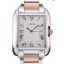 Imitation Cartier Tank Anglaise 36mm White Dial Stainless Steel Case Two Tone Bracelet