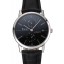 Imitation Piaget Altiplano Date Black Dial Stainless Steel Case Black Leather Strap