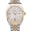 Knockoff Rolex DateJust Two Tone Stainless Steel 18k Gold Plated Silver Dial 98084