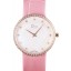 La D de Dior Pink Leather Strap with White Dial 621513