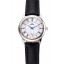 Omega De Ville Prestige Small Seconds White Dial Blue Numerals Stainless Steel Case Black Leather Strap