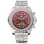 Replica Breitling Bentley Mulliner Tourbillon Red Dial Stainless Steel Case And Bracelet 622736