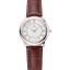 Replica Omega De Ville Prestige Small Seconds Silver Dial Stainless Steel Case Brown Leather Strap
