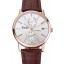 Replica Piaget Altiplano Date Silver Dial Rose Gold Case Brown Leather Strap