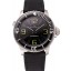 Swiss Blancpain 500 Fathoms Black Dial Stainless Steel Case Black Canvas Strap