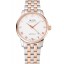 Swiss Mido Baroncelli White Dial Rose Gold Bezel Stainless Steel Case Two Tone Bracelet 1453835