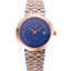 Swiss Piaget Traditional Blue Dial Gold Case Two Tones Stainless Steel Strap
