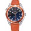 Top Omega Seamaster Planet Ocean GMT Orange Dial Orange Leather Band 622395